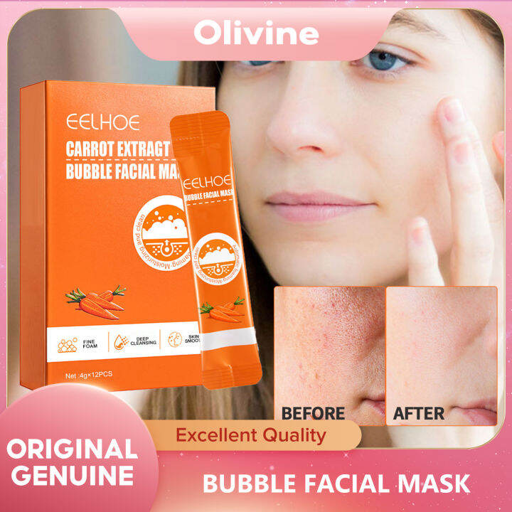EELHOE Carrot Complex Acid Cleansing Bubble Mask Shrinking Cleansing Control Smear Moisturizing