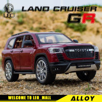 LEO 1:24 Toyota Land Cruiser GR SUV โลหะ D Iecast ล้อแม็กของเล่นรถยนต์รุ่นรถบรรทุกสำหรับเด็กผู้ชายเด็กขนาด1/24ยานพาหนะออฟโรด