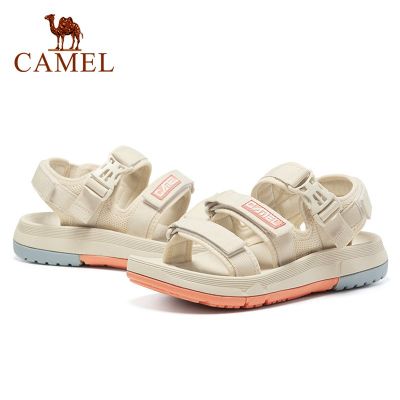 *Cameljeans รองเท้าแตะผู้หญิงผ้าลื่น,รองเท้าสไตล์เรียบง่ายใส่สบายสำหรับฤดูร้อน