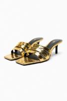 Shoes For Women 2023 Specials Women’s Shoes Gold Metal Straps Moulle Sandals Comfortable And Elegant Womens Shoes