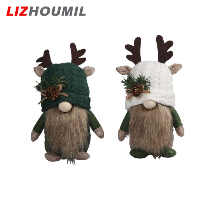 lizhoumil-ตุ๊กตาตุ๊กตาผ้ากำมะหยี่คริสต์มาส-การตกแต่งคริสต์มาสตุ๊กตายืนสำหรับต้นคริสต์มาสบ้าน
