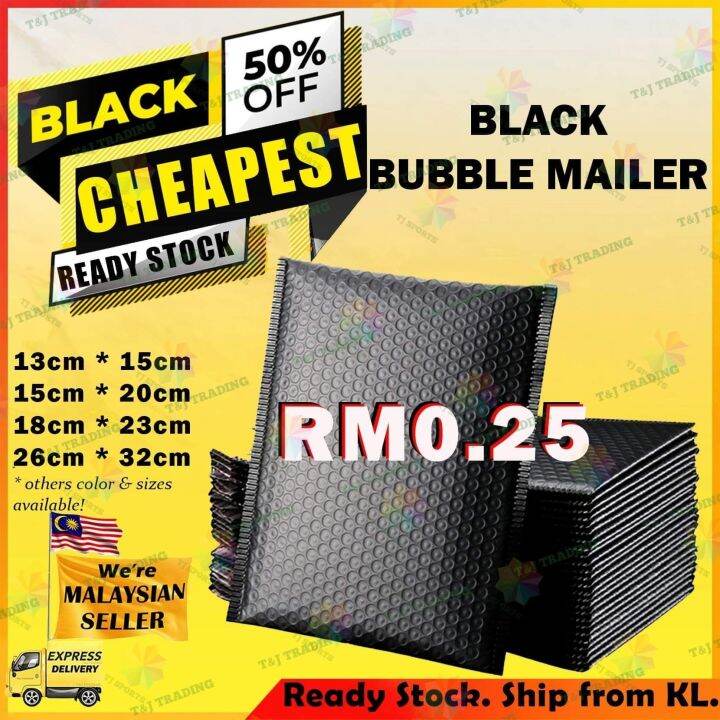 Black Bubble Wrap Envelope Mailer Padded Inflatable Bubble Wrap