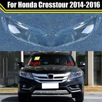 ไฟติดรถยนต์ครอบไฟหน้าโป๊ะไฟแบบโปร่งใสตัวครอบไฟหน้าสำหรับ Honda รุ่น Crosstour 2014 2015 2016ฝาครอบเลนส์แก้ว