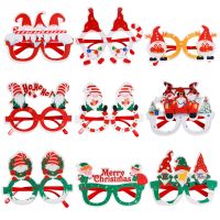 Christmas Santa Claus Tree Elk Glasses Frame Christmas Glasses Photo Prop Xmas Decorations New Year Navidad Kids Gift