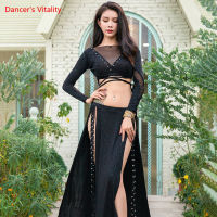 Oriental Dance ชุดแขนยาวแยกกระโปรง Practice เสื้อผ้าหญิง Elegant เสื้ออาชีพเสื้อผ้าชุด...