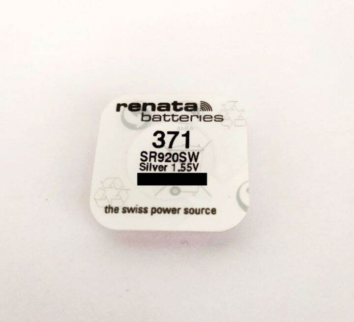Renata Swiss Made Silver Oxide Battery SR920SW 371 1.55V (1pc) | Lazada