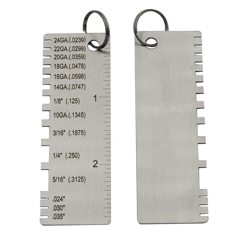 Details about   Wire/Metal Sheet Thickness Gauge Welding Gage Plated Size inspection tool poi 