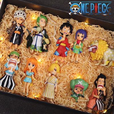 ร้อน10ชิ้น/เซ็ต One Piece อะนิเมะรูปลูฟี่ซันจินามิ Zoro C HOPPER แฟรงก์โรบินพีวีซีรูปการกระทำรุ่นเด็กตุ๊กตาของขวัญของเล่น