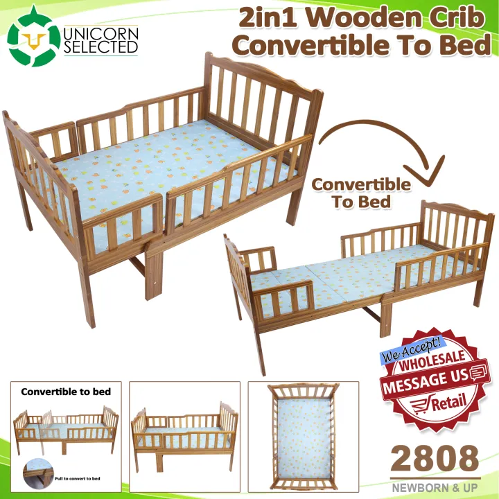 Unicorn Selected 2808 Baby Crib MultiPurpose Wooden Crib Expandable