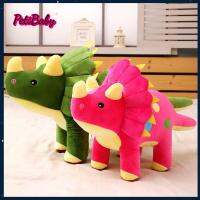 PETIBABY Hugging หมอนอิงโยน Plushie 3สีตุ๊กตาหนานุ่มไดโนเสาร์นุ่ม Triceratops ตุ๊กตาสัตว์16"