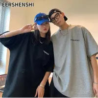 EERSHENSHI เสื้อยืดคอกลม Ins ใหม่แฟชั่นของผู้ชายแขนสั้น