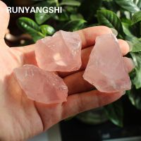 1pcs Natural Raw Pink Rose Quartz Crystal Rough Stone Specimen Healing crystal love natural stones and minerals fish tank stone