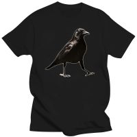 Raven white t shirt animal bird tee crow top design - mens womens kids baby