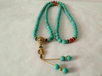 Hot Selling Natural Tibetan Turquoise Buddha Bead Charm Jewellery Womens Hand-Carved Necklace for Women Men Fashion Accessories