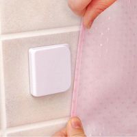 【CW】 2Pcs/set Shower Curtain Clips Anti Splash Spill Drop Water High quality Toilet Guard Shower Curtain Rings Clip Bathroom Products