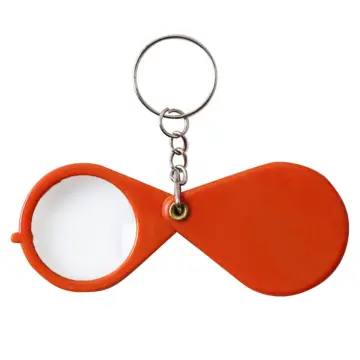 3X Portable Small Magnifying Glass with Keychain