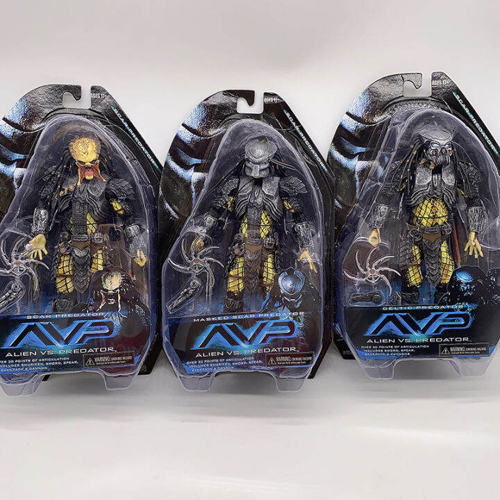 Neca Lab Escape Fugitive Predator Avp Alien Vs Predator Ed Scar Predator Celtic Figure Chopper