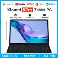 2023 Original Global Version Tablet Android 12 Pad 6 Pro 12GB+512GB Snapdragon 870 Tablets PC 5G Dual SIM Card WIFI HD 4K Mi Tab