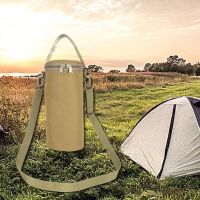 Outdoor Gas Canister Lamp Storage Bag Portable Fuel Bottle Tools Water Camping Accessories Cover Tank Protector Hiking A8S9