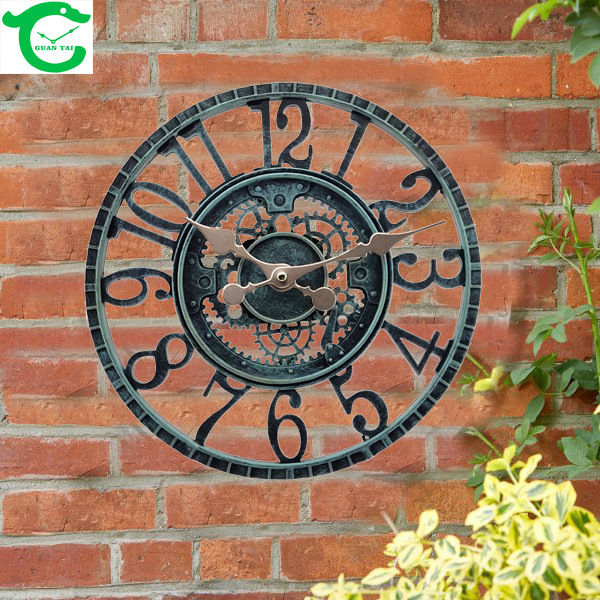 นาฬิกาติดตั้งภายนอก-นาฬิกาแขวนกันน้ำ-ห้องนั่งเล่น-นาฬิกาสไตล์สวน-นาฬิกาแขวนผนังมินิมอลลิสต์