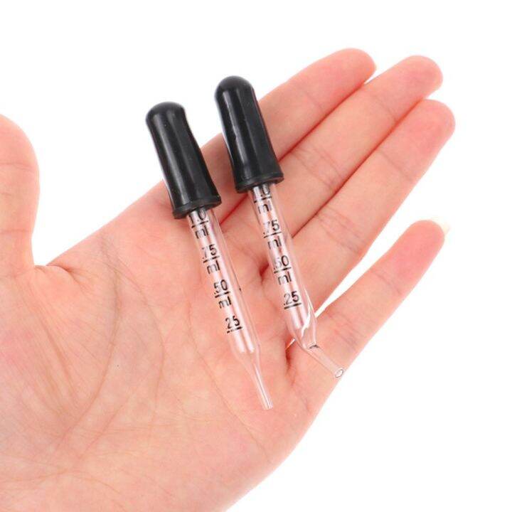 XEANG 7Pcs 1ml Multipurpose Rubber Head Lab Supplies Scaled Droppers