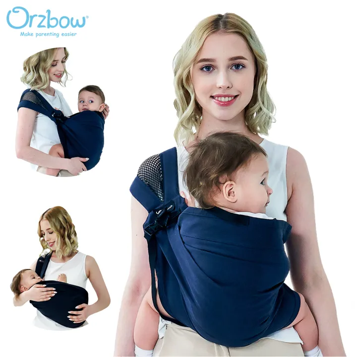 Orzbow Newborn Baby Carrier Swaddle Sling Infant Nursing Pouch Front 