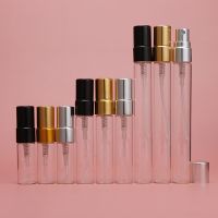 【YF】✖  3 Pcs 10ml Refillable Glass Metal nozzle Perfume Spray Bottle Atomizer