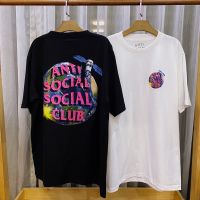 เสื้อยืดคอกลมผู้ชายแขนสั้น เสิ้อยืดแขนสั้น Anti Social Socail Club อวกาศ