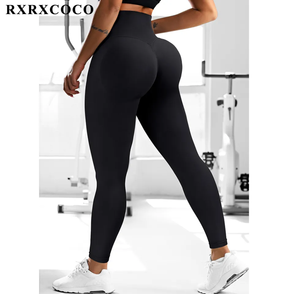 RXRXCOCO Fitness Sport Leggings Women Women's High Waist Seamless