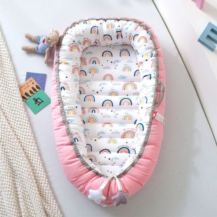baby-sleeper-nest-bed-portable-boys-girls-playpen-crib-infant-toddler-cot-cradle-newborn-bassinet-bumper