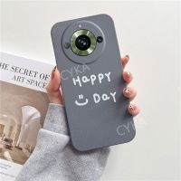 เคส2023 Happy Day Realme11 NFC 5G 4G เคสใส่โทรศัพท์ Realme 11Pro 11 Pro + ฝาหลังนิ่มสีด้าน TPU แบบใหม่ Realme 11 Pro +