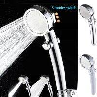 ZHANGJI Water Saving High Pressure Shower Head Hand Hold Round Bathroom Accessory Chrome ABS Shower Heads Showerheads