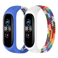 Strap for Mi band 6 7 Nylon Braided Solo Loop Pulseira Bracelet Miband 4 Miband5 Miband 6 Wristband for Xiaomi Mi band 4 3 5 6 7 Straps