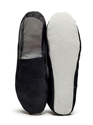 รองเท้าบัลเล่ต์ EU22-45ทำจากหนังแท้สำหรับคุณครู,รองเท้าสำหรับใส่ไปยิมฟิตเนสในร่มรองเท้าเต้นรำของเด็กใส่เล่นโยคะสำหรับผู้ชายและผู้หญิง