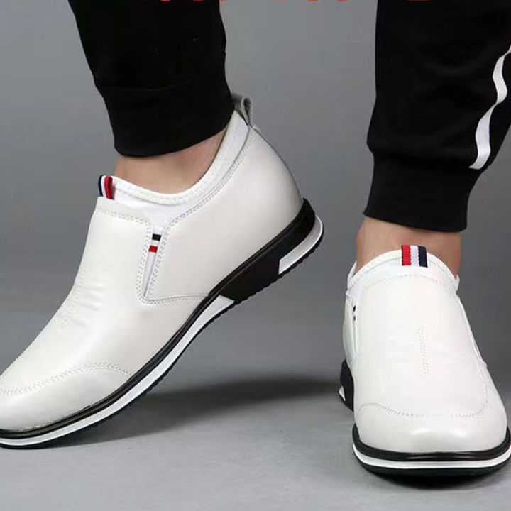 pml-รองเท้าหนังผู้ชายธุรกิจสบายๆรองเท้าอินเทรนด์แฟชั่นการค้าต่างประเทศหมวกรองเท้าลื่นบนรองเท้า