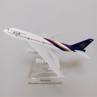 KK16cm โลหะผสมอากาศไทย B747สายการบินเครื่องบินรุ่นประเทศไทยโบอิ้ง747-400สายการบินเครื่องบินรุ่น D Iecast เครื่องบินเด็ก Giftsq11