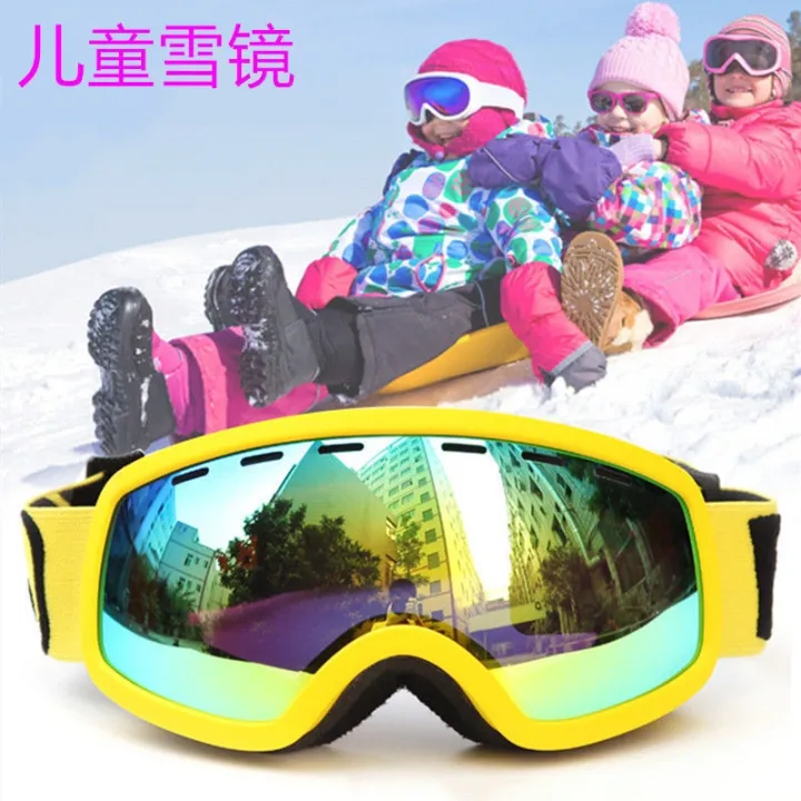 ski-goggles-snowboard-glasses-for-children-kids-double-layer-anti-fog-large-spherical-surface-boys-and-girls-myopia-snow-glasses