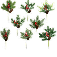 DIY Home Decor Pine Stems For Decoration Xmas Party Ornaments Pine Needle Decoration Artificial Pine Picks