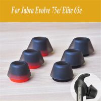 6ชิ้นจุกหูฟังเจลสำหรับ Jabra พัฒนา75E Elite 65E หูฟังชนิดใส่ในหูฝาครอบจุกเอียร์บัดหูฟังเอียร์แคปชิ้นส่วนอะไหล่