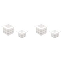 4X Candle Mold for Pouring, Silicone Bubble Candle Candle Mold Candles Yourself Make Square Candle Molds