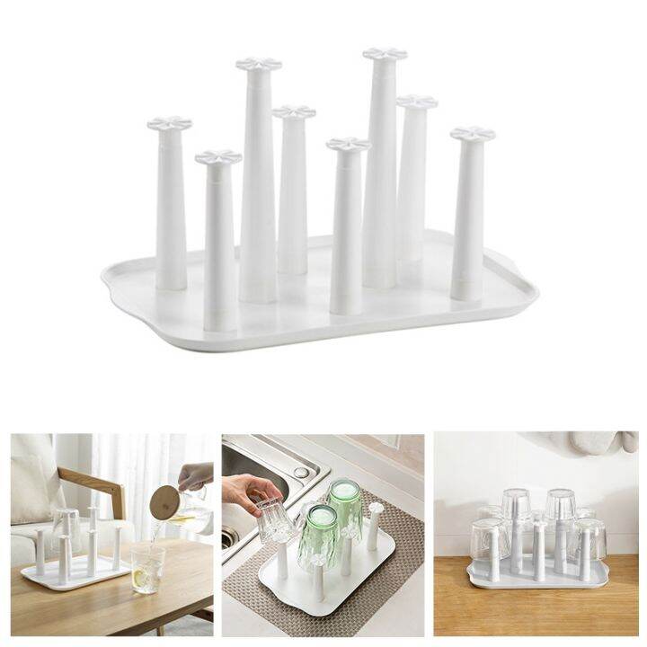 like-activities-ที่วางแก้วขวดแก้วที่ทนทาน-dryingshelf-cup-dish-drain-rack-hanger-organizer-stand