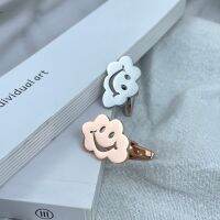 Stainless Steel Smiling Clouds Cufflinks Novelty Design Cute Clouds Cuffs Button for Mens Jewelry Charms Clothes Sleeves Buttons Cuff Link