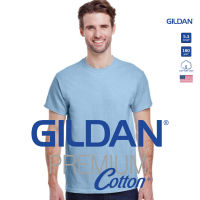 GILDAN® พรีเมี่ยม เสื้อยืดแขนสั้น - ฟ้าอ่อน 69C