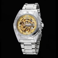 [COD] Goer/Gol fashion hollow bottom automatic mechanical watch waterproof mens steel belt wrist