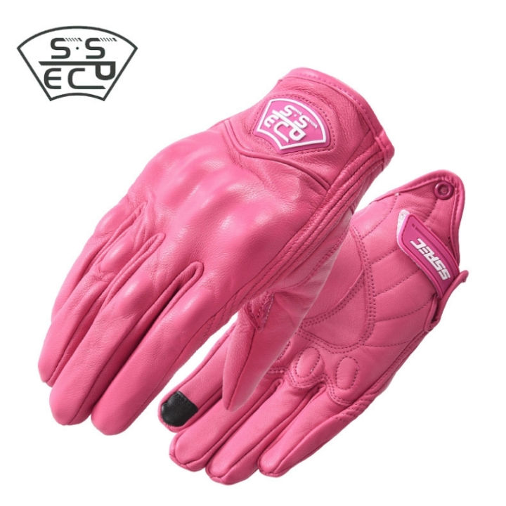motorcycle-women-gloves-pink-leather-motocross-gloves-vintage-full-finger-wearable-motorbike-gloves-motorcyclist-touch-screen
