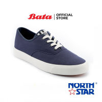 Bata บาจา NORTH STAR รองเท้าผ้าใบแบบผูกเชือก รองเท้าลำลองแฟชั่น สำหรับผู้ชาย สีกรมท่า 8299609 สีขาว 8291609