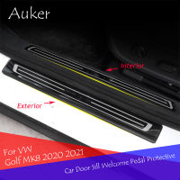 Car Scuff Plate Door Sill Trim Welcome Pedal Car accessories Stainless Steel For VW Golf 8 MK8 2020 2021