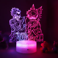 Anime My Hero Academia Bakugo Dual Color Led Light for Bedroom Deco Birthday Gift Colorful Two Tone Lamp Manga MHA Bakug