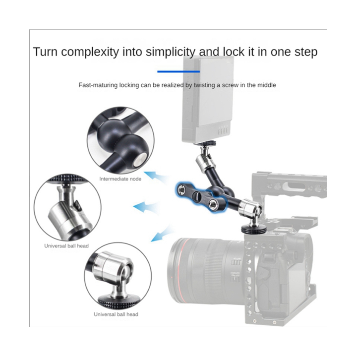 convenient-camera-arm-gimbal-bracket-crutch-monitor-bracket-portable-aluminum-alloy