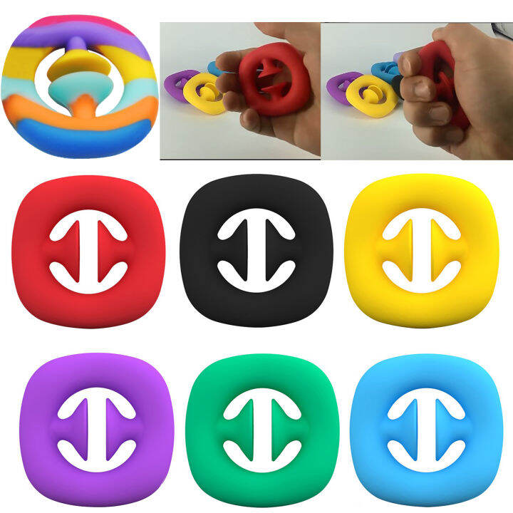 Silicone Fidget Toys Snap Hand Grab Antistress Toy Autism Special Needs ...